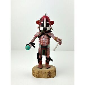 Vintage Native American Hopi Hunter Kachina Roxie Pela Original Handmade Signed